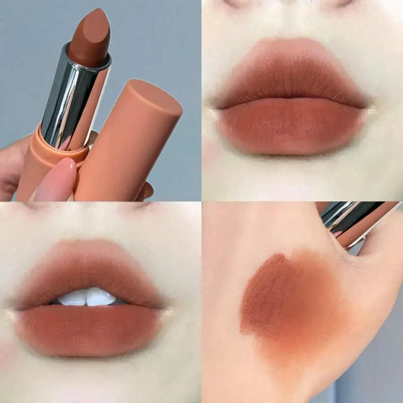 Batom Herorange Sheer Matte Textura macia, não seca, longa duração, à prova de transferência, tons naturais para todos os tons de pele