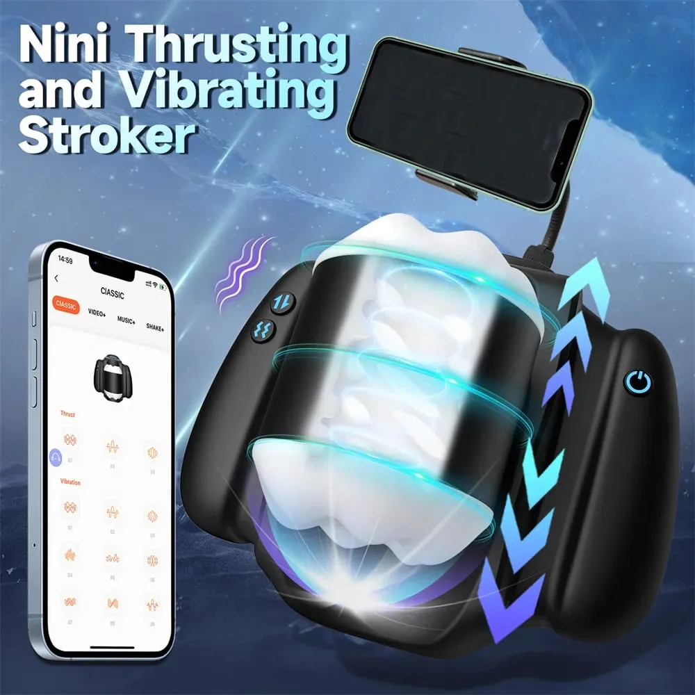 Automatic Telescopic Vibrating Male Handle Masturbator Cup Penile Stimulator Vaginal Pocket Pussy Adult Sex Machine for Men