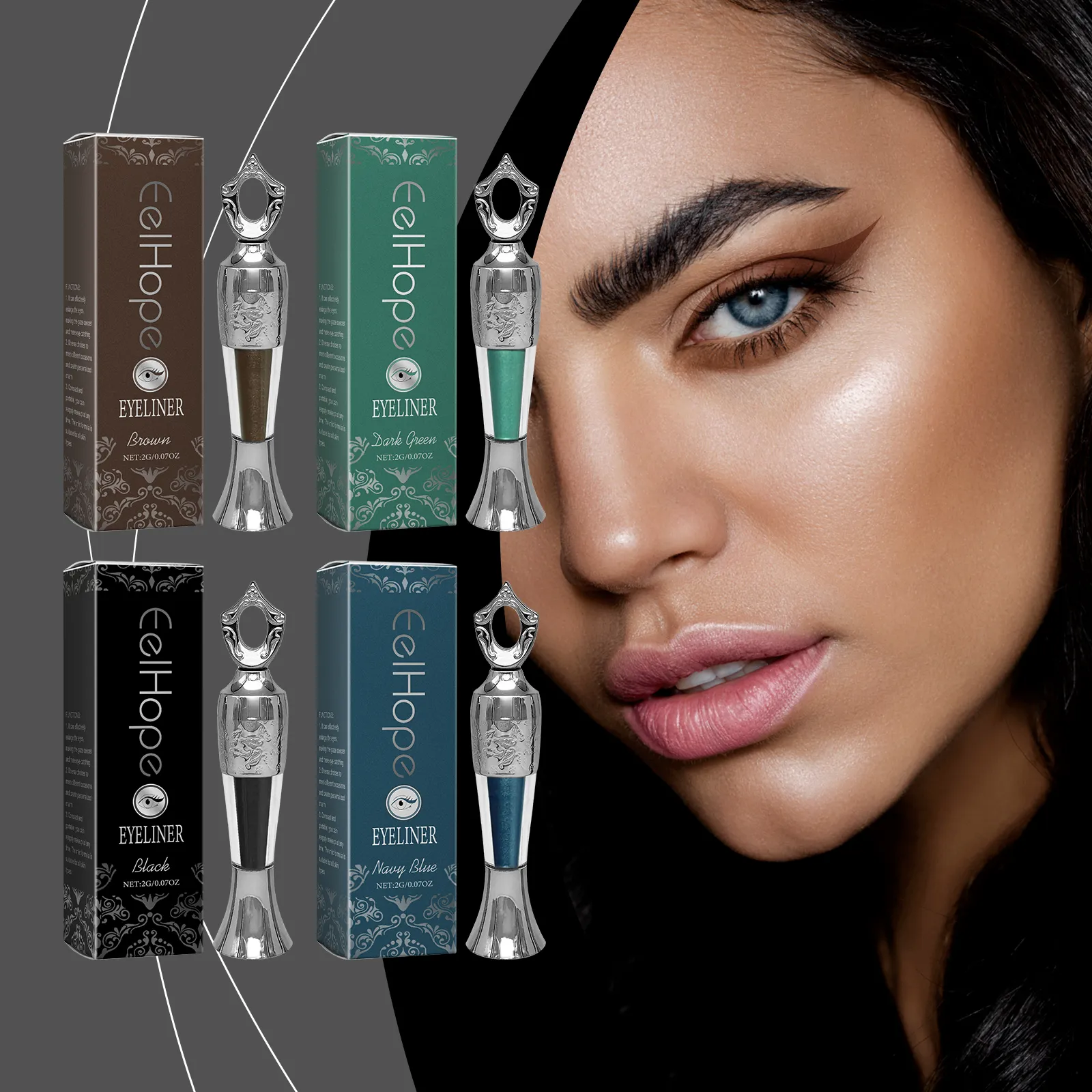 Antioxidant Colored Eyeliner Enhances Barrier Boosts Skin Resistance Reduces Eye Irritation Naturally Long-Lasting Comfortable