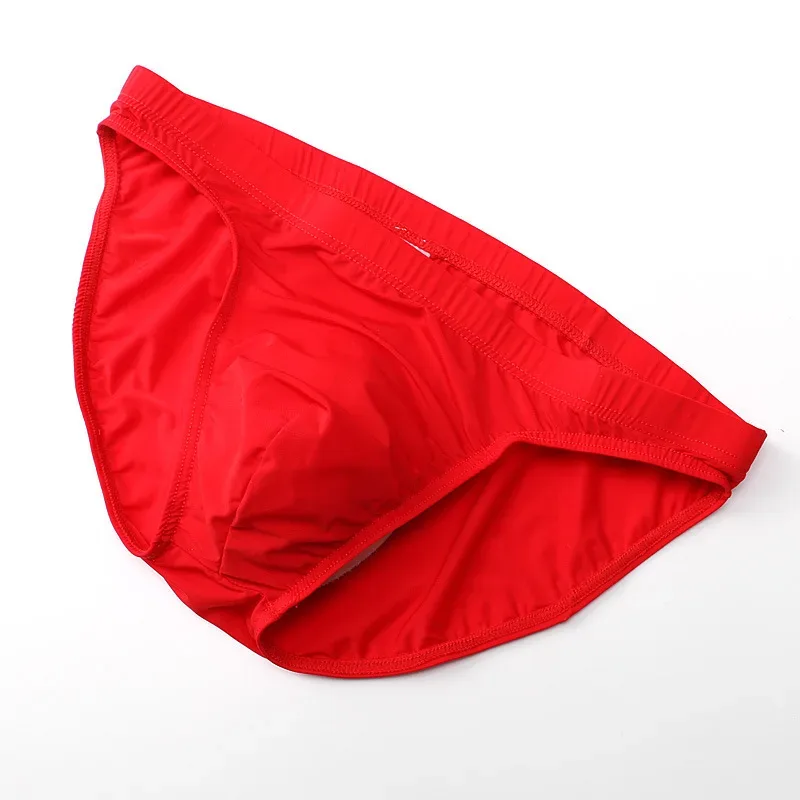 Pakaian Dalam Bikini Lelaki Ultra Nipis U Convex Pouch Pakaian Dalam Wanita Seluar Dalam Anjal Tinggi Pinggang Rendah Cepat Kering Calzoncillos Hombre