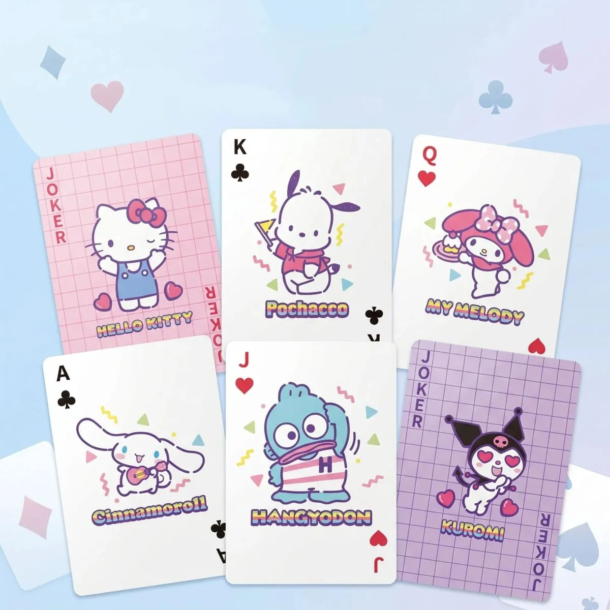 Sanrio Family Edition Genuine Playing Cards Board Game Card Collection Cute Entertainment Game Cards