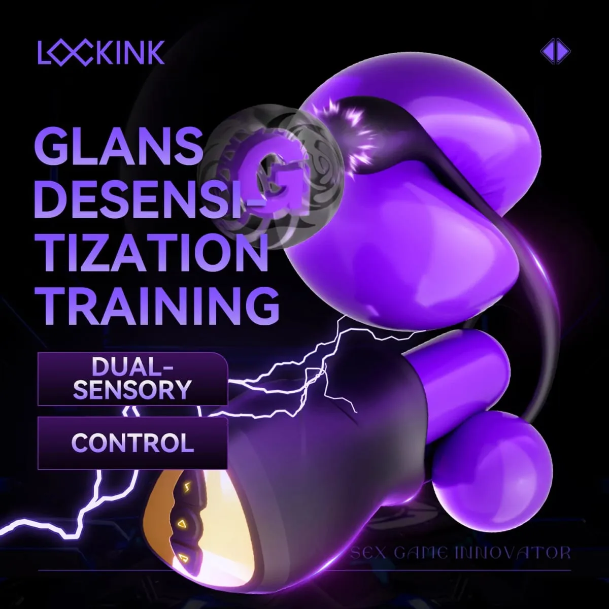 Glans Exerciser Vibrating Electric Shock Masturbator for Men Delay Endurance Training Penis Glans Trainer Male Sex Toys