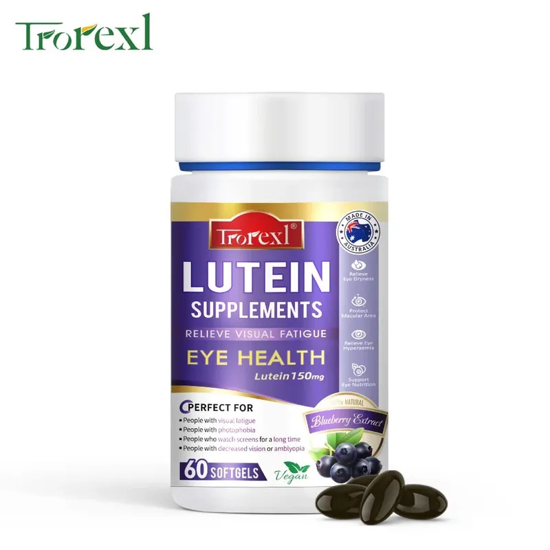 Trorexl Restore Vision Lutein Extract Supplement for Eye Strain Relieve Eye Fatigue Red & Dry Eye