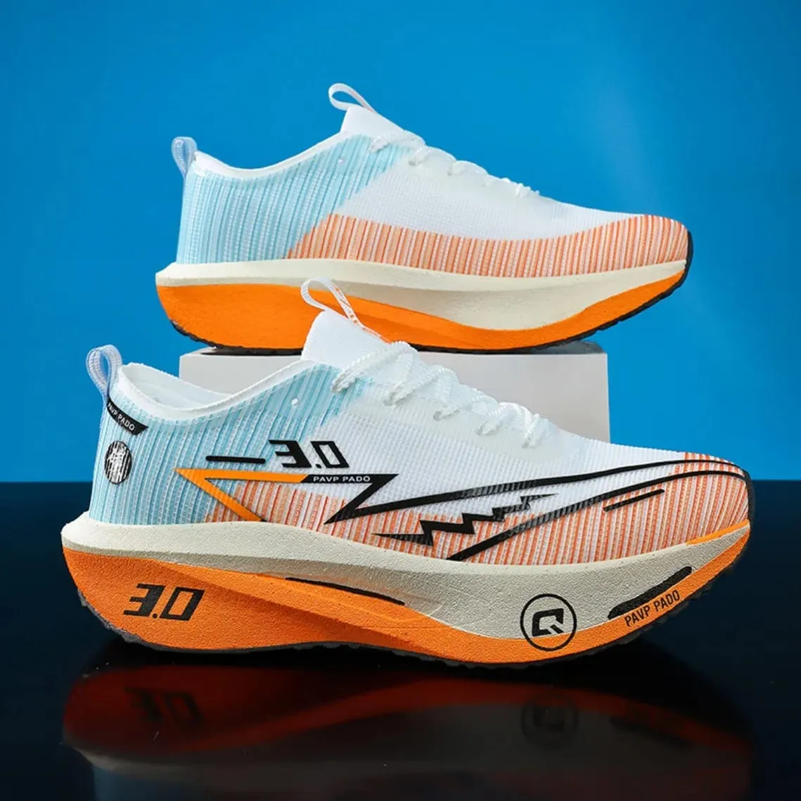Carbon Plate Marathon Running Shoes Men Women Breathable Lightweight Shock Absorbing Non Slip Sports Athletic Sneakers New
