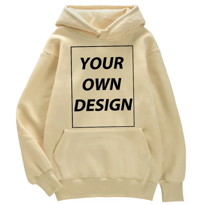 Angepasst DIY Druck Männer Frau Herbst Winter Hoodies Casual Klassische Pullover Einfache Bequeme Streetwear Weiche Warme Sport Kleidung