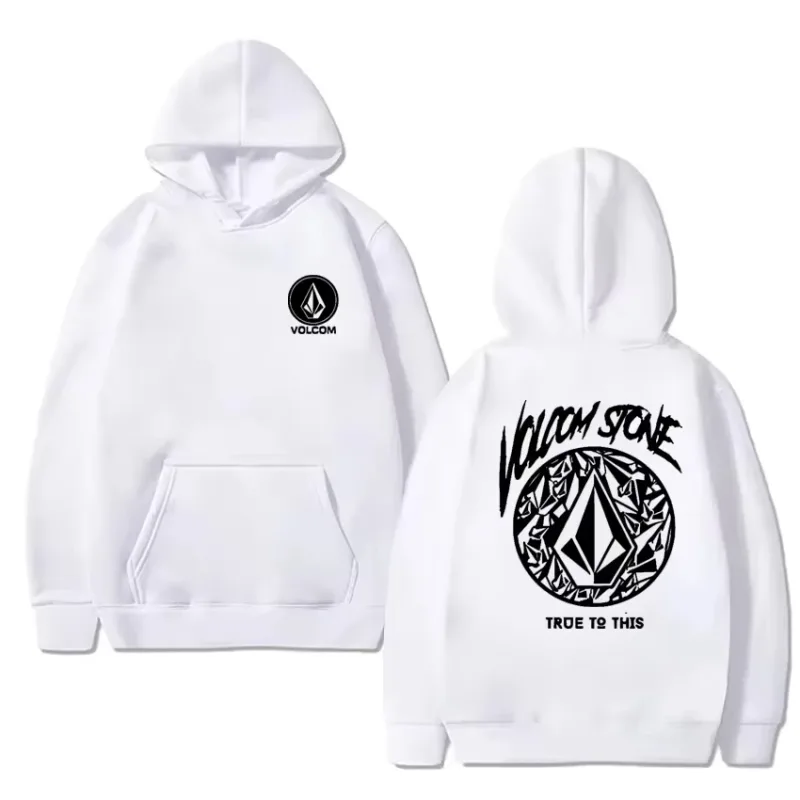 2026 Fashion Hoodie Women and man Hoody Volcom Stone Double-sided Casual Graphic Sports Tops Breathable Streetwear Clothing