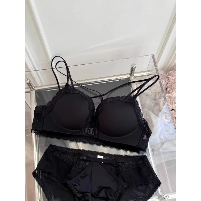 Petite Leopard Print Front Closure Bra Set Push Up Backless Sexy Party Lingerie Boost Bust Show Fuller Shape 32-38AB Top Selling