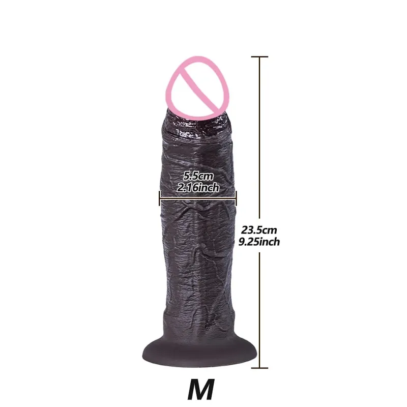 3 Sizes Thick Dildo Soft Silicone Man Penis Adult Women Lesbian Sextoy Clitoris Stimulator Man Dick Suction Cup Female Sex Games — image 11