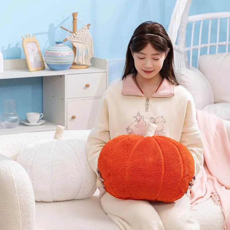 Kawaii Simulation Nordic Halloween Pumpkin Plush Toys Lovely Soft Plant Stuffed Doll Holidays Props Decor Throw Pillow