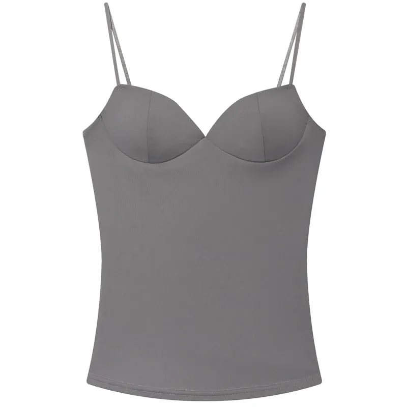 Burgundy Slip Top Women Summer Sexy Corset Tanks & Camis Fashion Sleeveless Backless Bra Top Chic Elegant Bustier Camisole