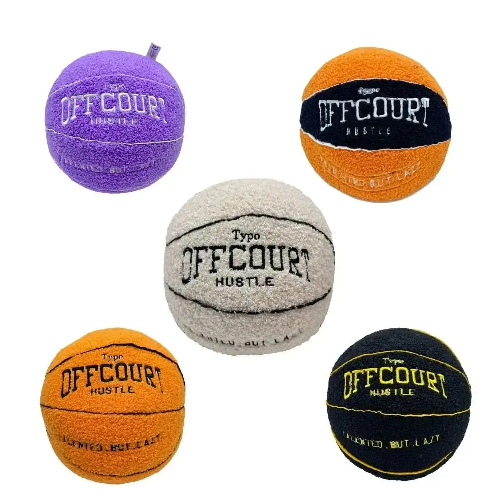 New Soft Offcourt Basketball Pillow Pillow Cushions Fuzzy Basketball Shaped Pillow Pillow Bedroom