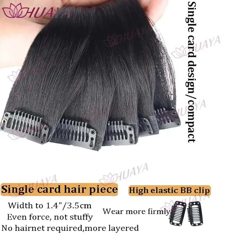 Synthetic 24-inch BB clip-in hair extensions 5 pieces per set one clip per piece seamless hairpieces.Easy and comfortable to w