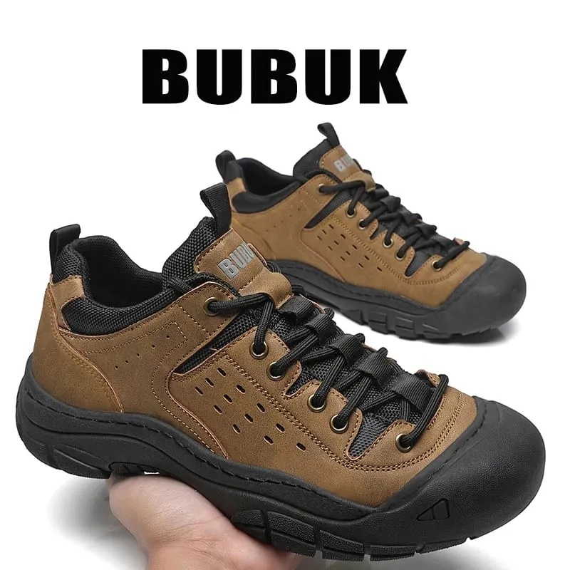 Men's Casual Large-Size Shoes Comfortable Sneakers for All Seasons Lace-Up Men's Shoes Non-Slip and Wear-Resistant Hiking Boots Trekking Boots Breathable Uppers Suitable for Daily Wear Outdoor Travel Mountaineering Hiking Wear-Resistant and
