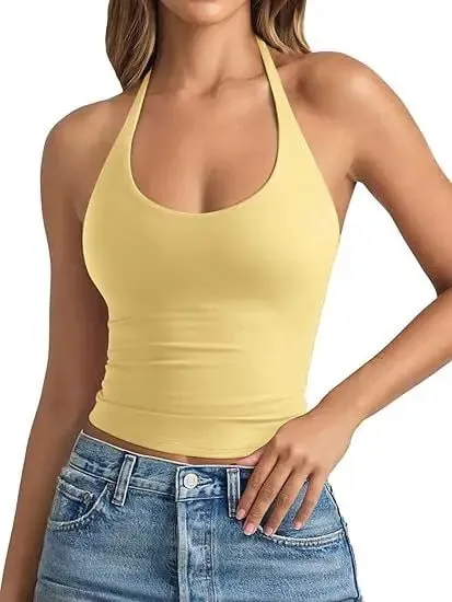 2026 Spring New Arrival European American Style Solid Color Slim Fit Cami Tank Top Women Trendy Hot Girl Sleeveless Top — image 2
