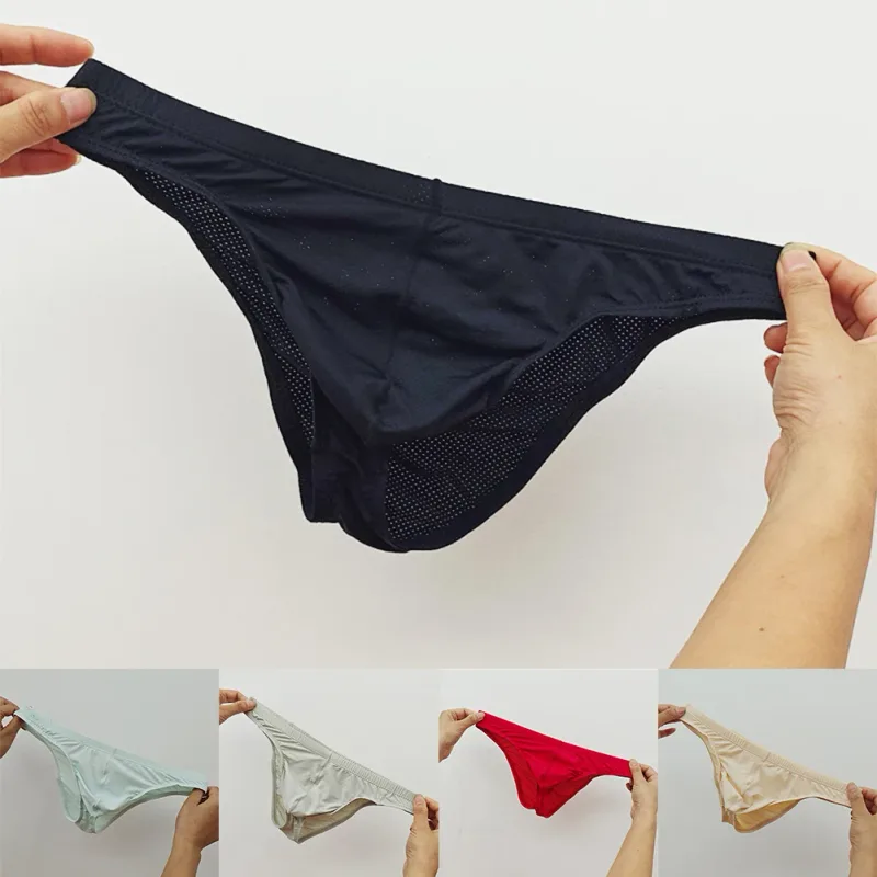 Bulge Pouch Underwear For Men Briefs Sexy Men's Briefs 2XL Low Waist Underwear Classic Style Underwear For Everyday Wear