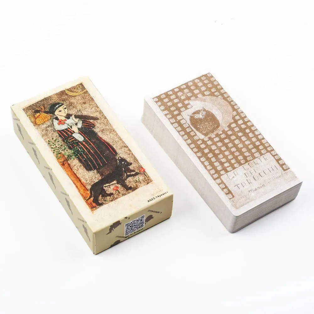 11*5.5cm 78-Card Deck Italian Hand-Painted Style Tarot Cards – La Corte Dei Tarocchi