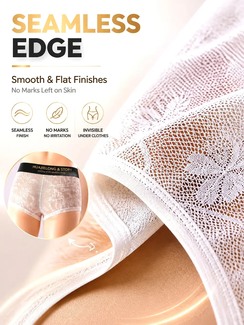 1/3PCS Sexy Lace Floral Knit Hollow Out Men Underwear Cool Ice Silk Breathable Mesh Crotch Boxers Man High Elastic Men's Panties