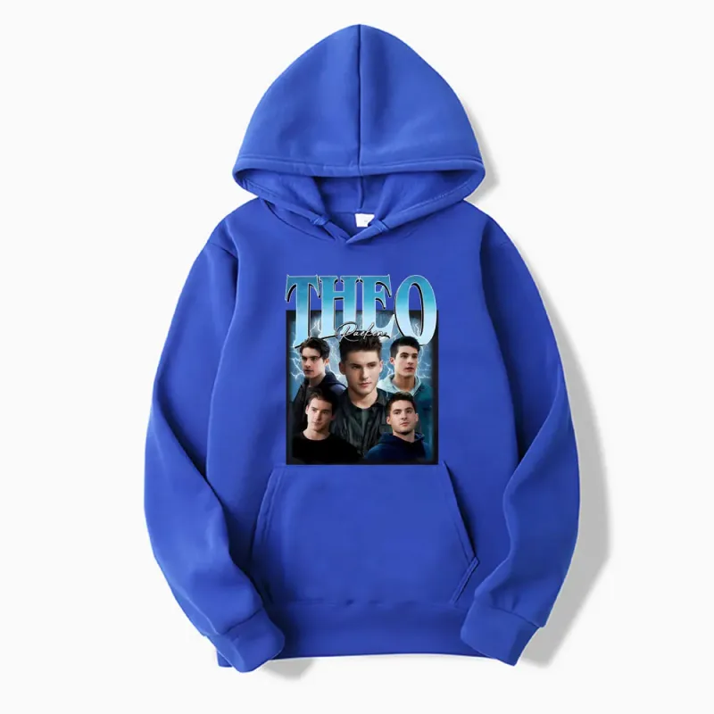 Theo Raeken Vintage 90s Teen Wolf Fan Print Sweatshirts Men Women Harajuku Vintage Pullover Long Sleeve Casual Oversized Hoodies