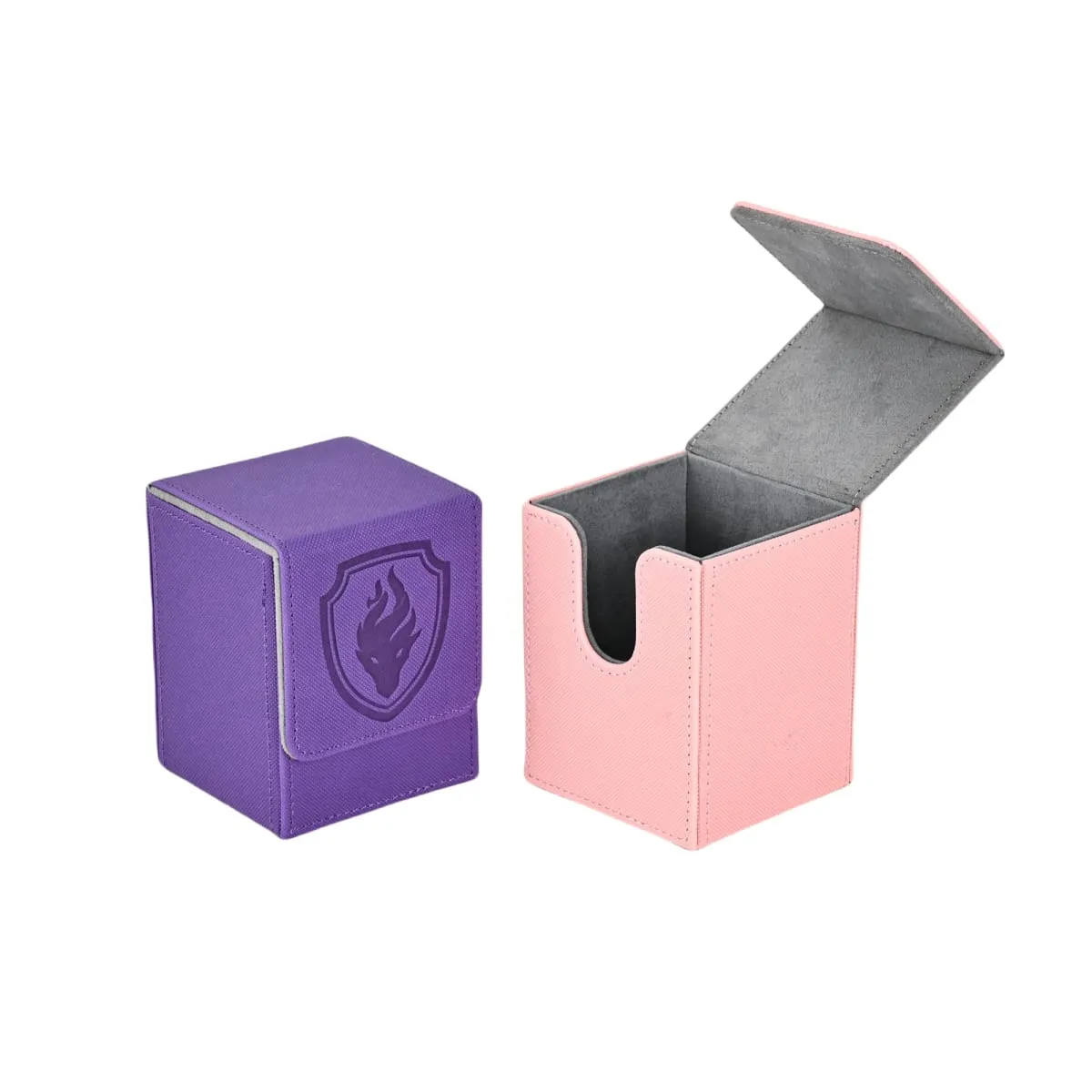 Premium Magnetic Card Deck Box - Ασφαλής βιτρίνα για 110+ κάρτες Παράθυρο οθόνης με ανθεκτικό συνθετικό δέρμα Ιδανικό για Sport Game Car