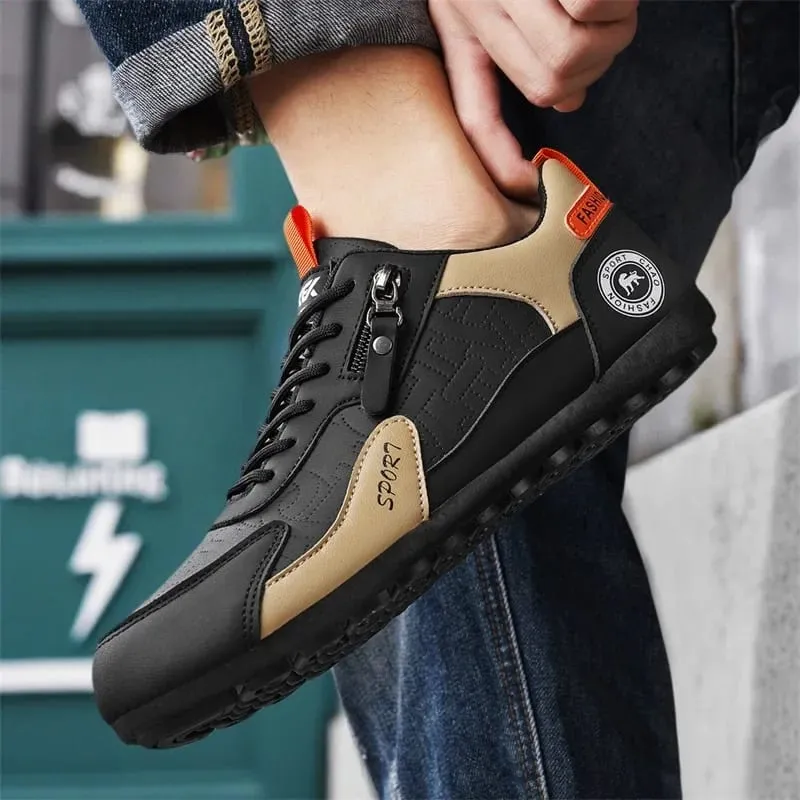 Men Shoes PU Leather Casual Shoes For Men Sneakers Spring Autumn Winter Shoes For Male Comfortable Walking Shoes Athletic