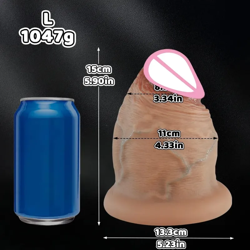 5 Sizes Silicone Dildos Butt Plug Thick Anal Plug Realistic Huge Thick Dildo With Suction Cup Adults Toys Sex Toys For Women Man