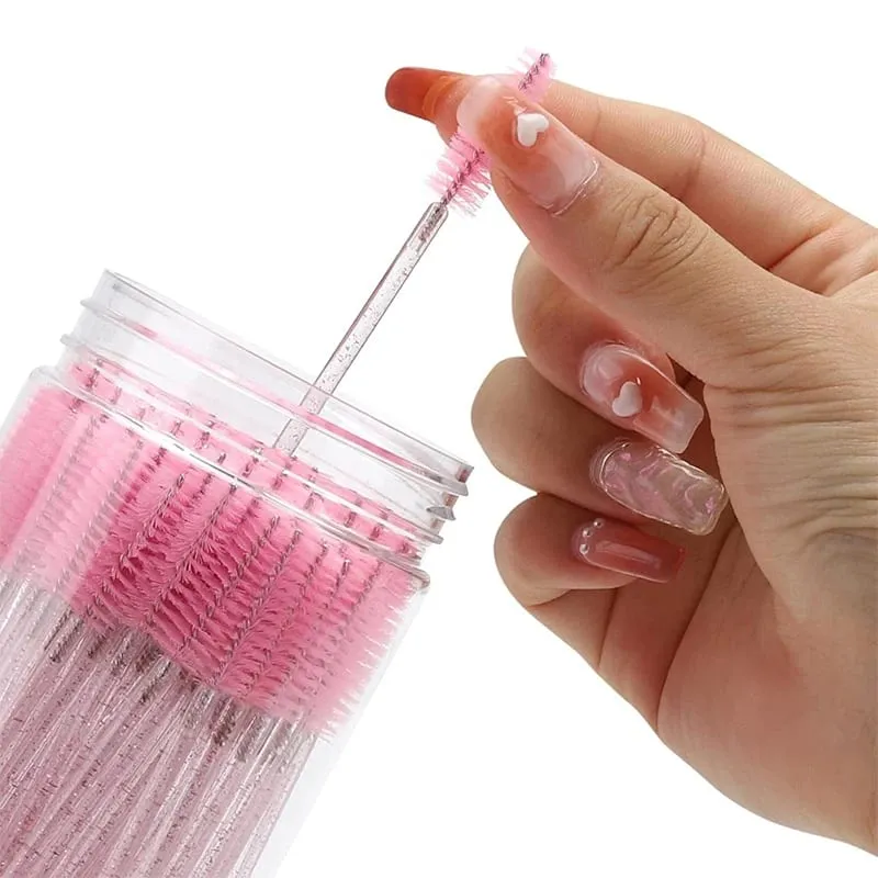 50/150PCS Disposable Eyelash Brush Mascara Wands Eyebrow Brush Makeup Applicator for Eyelash Extension Beauty Tools