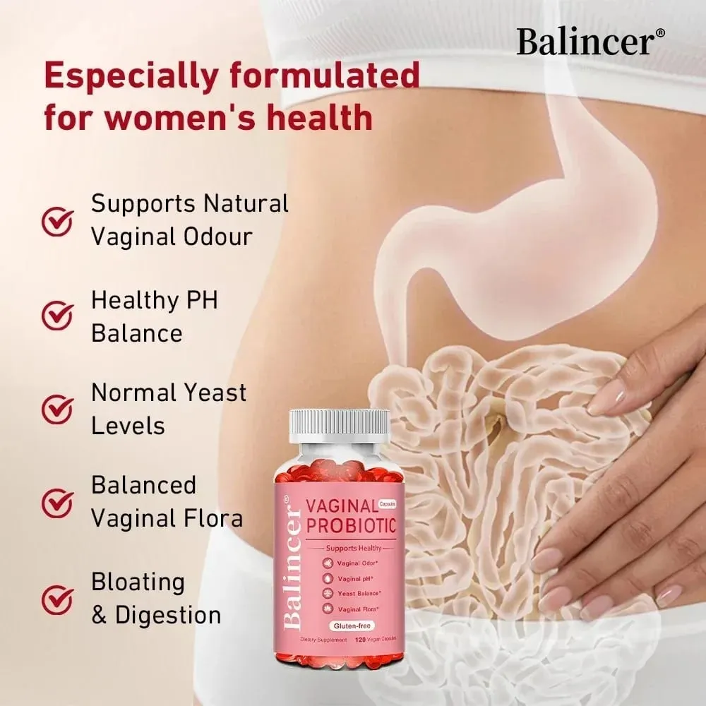 Probiotics Capsules for Women Promote Vaginal Health Yeast Balance Bloating & Digestion Immune Support Energy Boost
