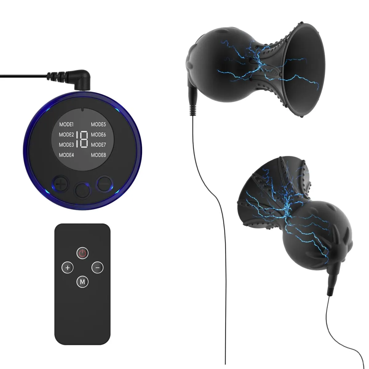 Electric Shocker Breast Pump Enlargement For Women Nipple Sucker Clitoris Suction Bondage E-stim Erotic Sex Toy Bdsm