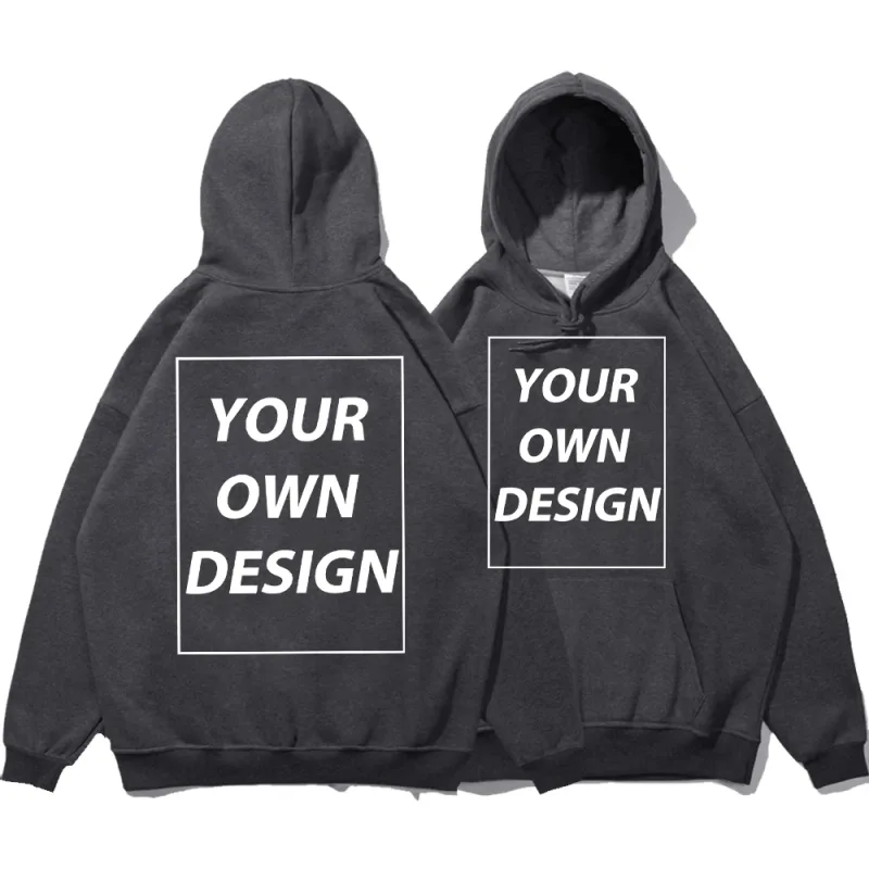 Angepasst DIY Druck Männer Frau Herbst Winter Hoodies Casual Klassische Pullover Einfache Bequeme Streetwear Weiche Warme Sport Kleidung