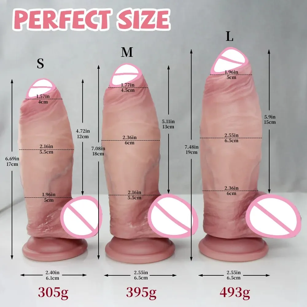 Wearable Strapon Dildo Huge Realistic Dildos Silicone Thick Penis Female Masturbation Adult Sex Toys for Women Lesbian Gay
