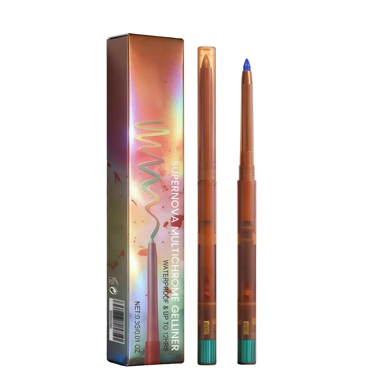 Photochromic Eyeliner Gel Pencil - Unique Eye Makeup Style Smooth Lines Smudge-Proof Long-Lasting Color-Changing Shimmery