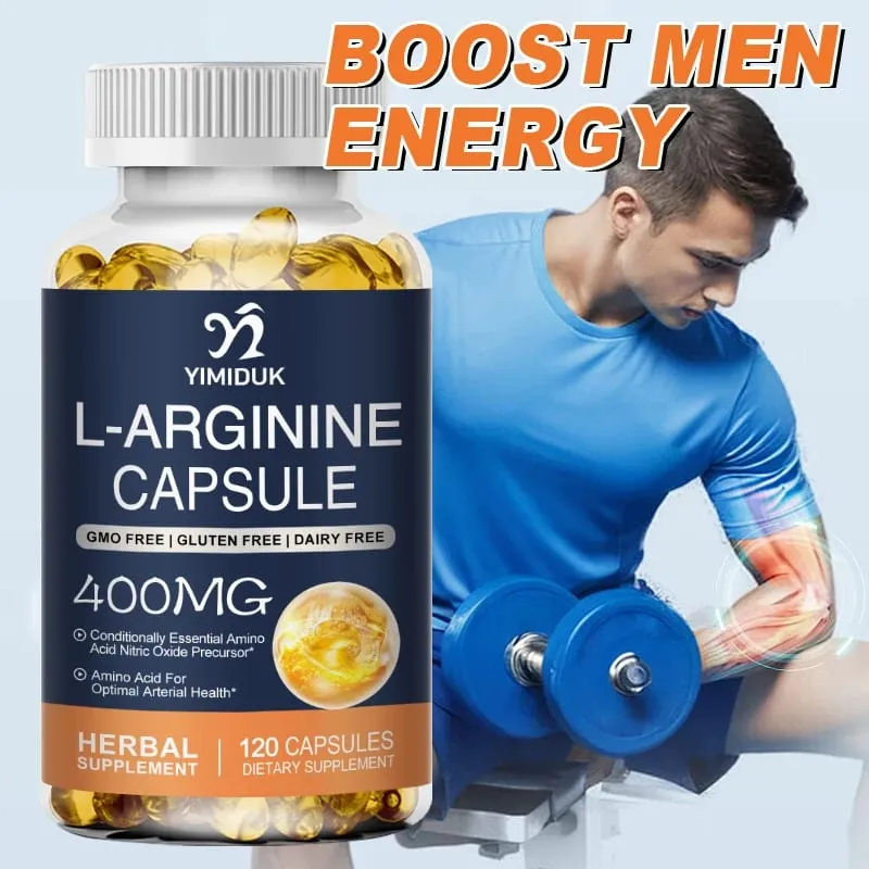 L-Arginine Capsules & L-Citrulline for Reproductive Health Prolong Intimacy Vitality Renewal Blood Circulation Muscle Growth