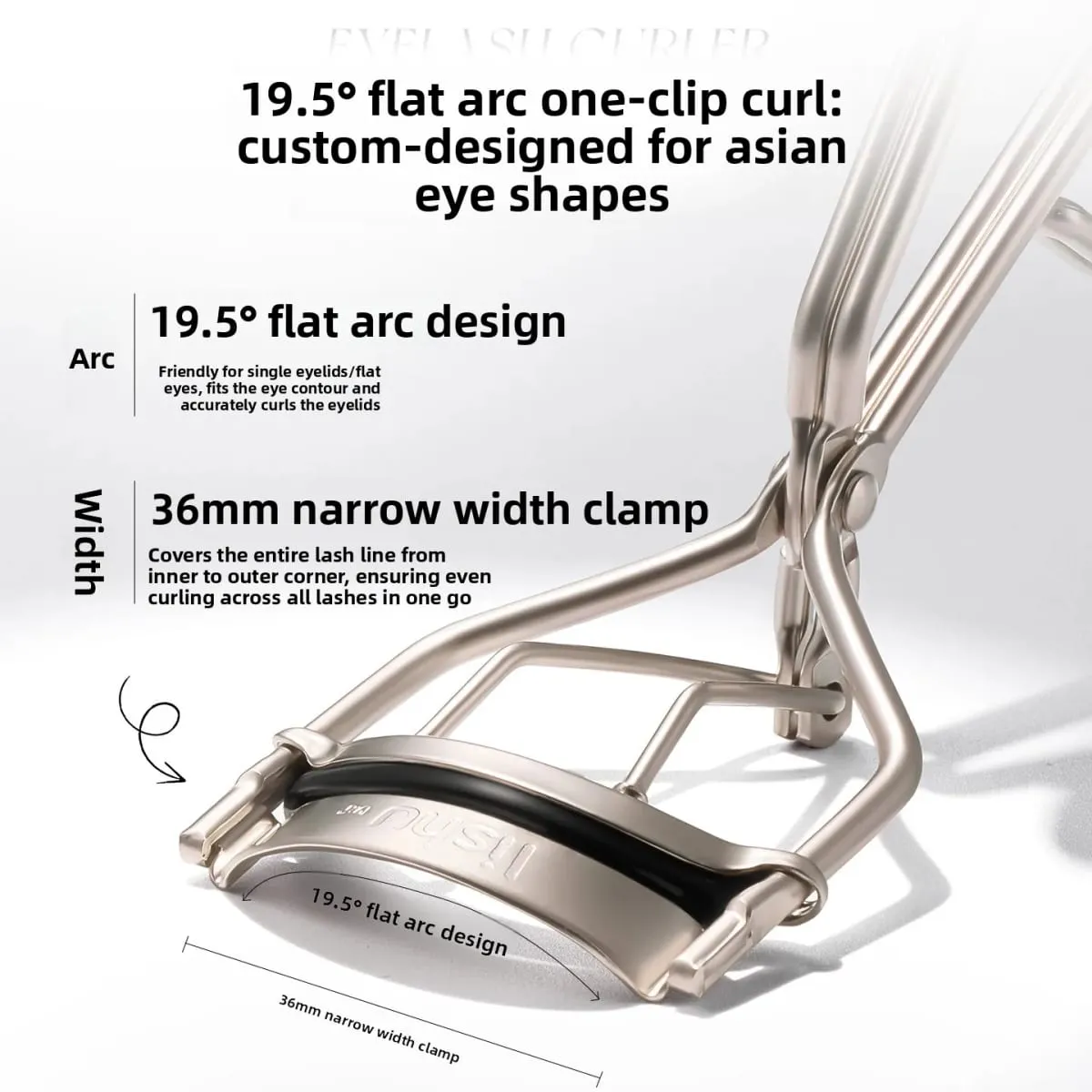 Wide Angle Eyelash Curler Sunflower Lash Lift Tool Long Lasting Curling No Pinch Eyelids Eyes Makeup Beauty Tool