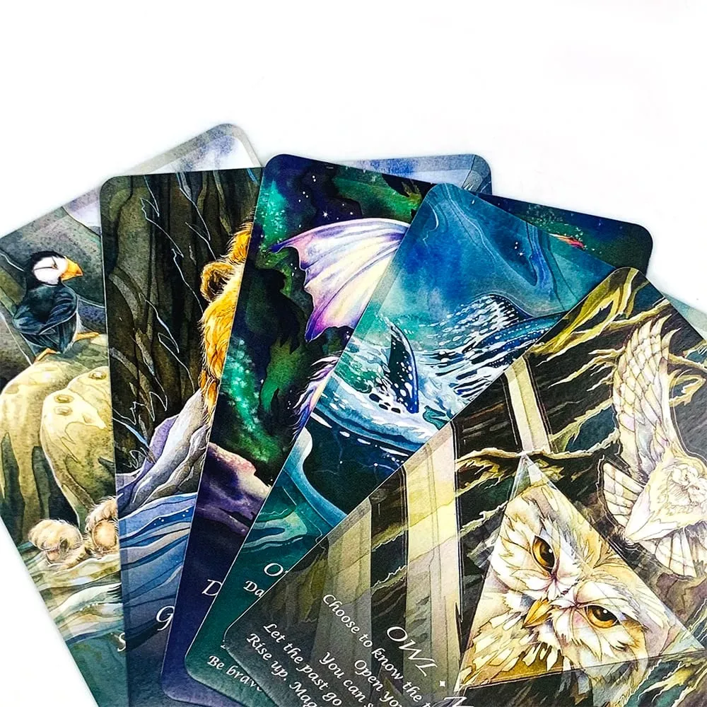 Spirit Of The Animals Oracle Cards A 52 Cards Divination Edition Deck Borad Game Perfect For Spiritual Guidance & Collectors
