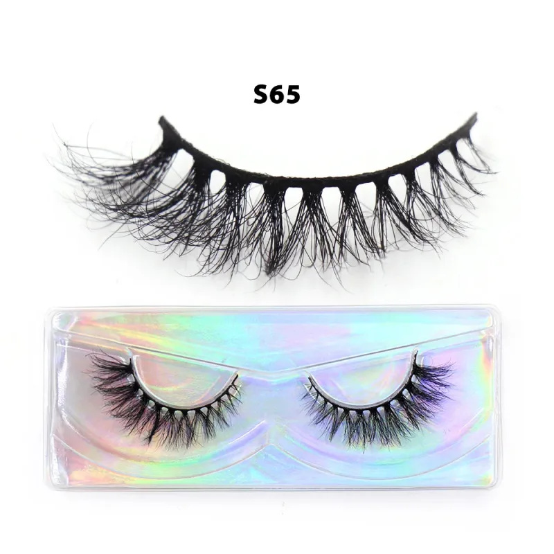 Short Natural 3D Mink Lashes Fluffy Wispy Fake Eyelashes Crisscross False Lashes Eyelash Extension Makeup