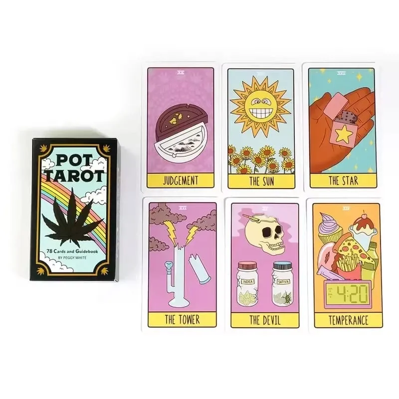 Tarot Oracle Card Leisure Fortune Divination 78 Deck Chess Card Game Party Entertainment Pocket Size Travel Version For Friends