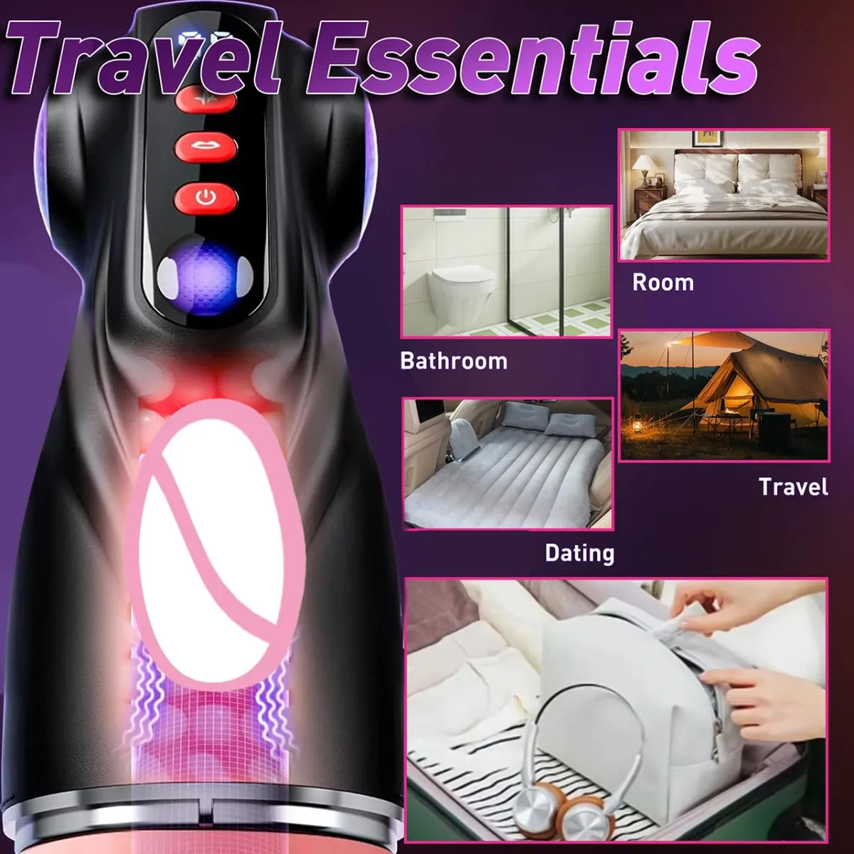Sex Toys for Men Male Masturbator 3 Sleeves Pocket Pussy Penis Pump with 9 Sucking 9 Vibrating APP Control Adult Supplies 18+