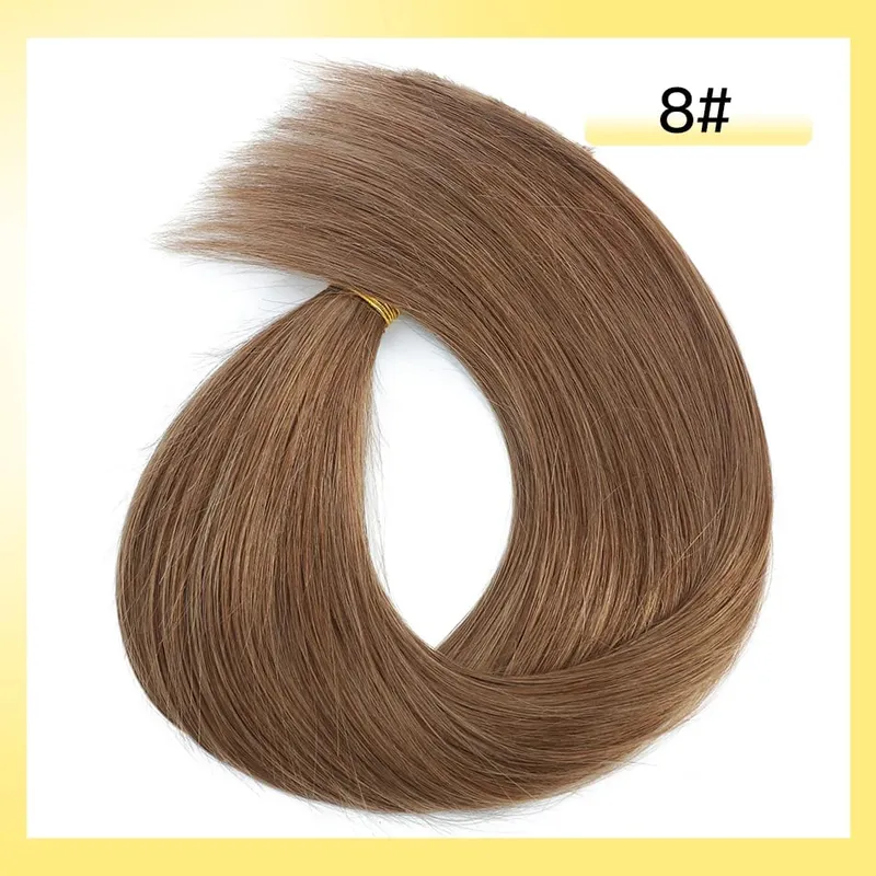 Inget inslag vietnamesiskt hår Mänskligt hår Bulk 613 100% Virgin Remy Rakt hår Bulk 99j Real Natural Hårförlängning Grått blont hår