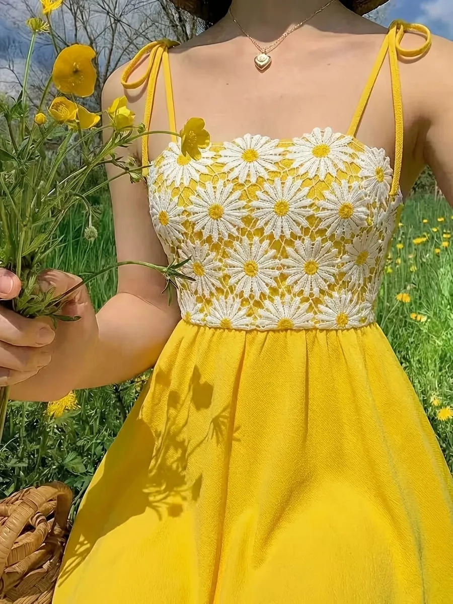Dresses for Women Summer Spaghetti Strap Women Dress Slim Embroidery A-LINE Dress Women Vestidos De Verano Mujer