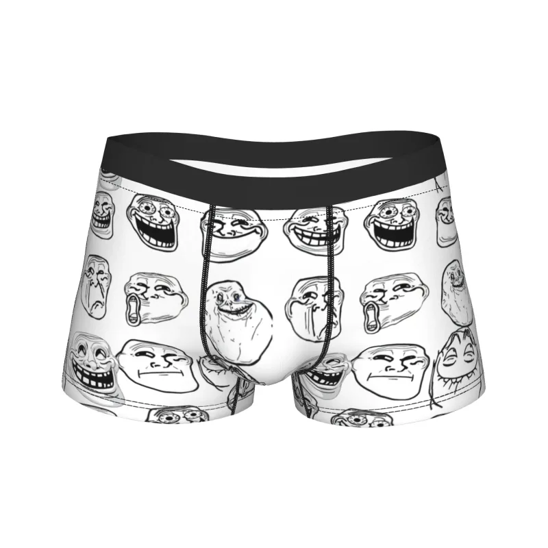 怒りコミック Trollfac トランクおかしいアニメポーチ下着ホット販売パターンボクサーブリーフ快適な男性パンツプラスサイズ