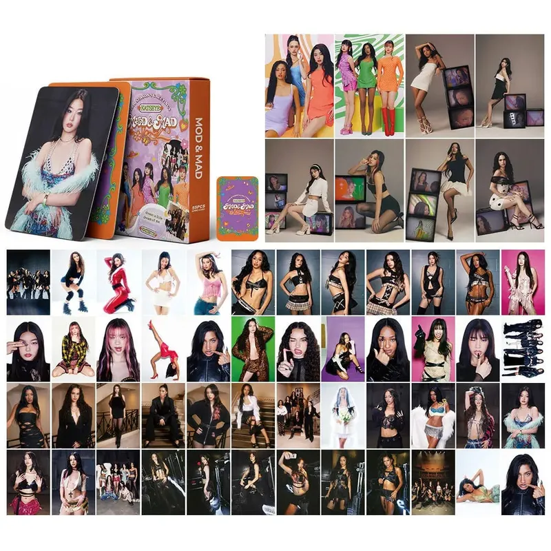 92pcs KATSEYE New Album PINKY UP Photo Card Photocards Stickers Kpop Merch Lomo Cards Set Fans Collection Cards Gifts