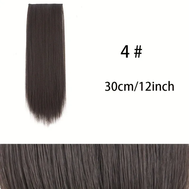 10cm/20cm/30cm Synthetic Short Straight Pad Invisible Hair Extension Lining of Hair Top Side Cover Hairpiece for Women