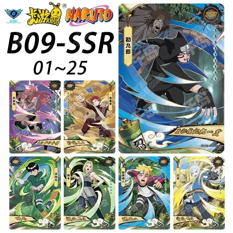 Kayou Naruto New T4W8 T2W9 Anime Rare Card Full Series ASP BP PU HR AR CR MR UR Complete Set Anime Collection Card Kids Toy Gift