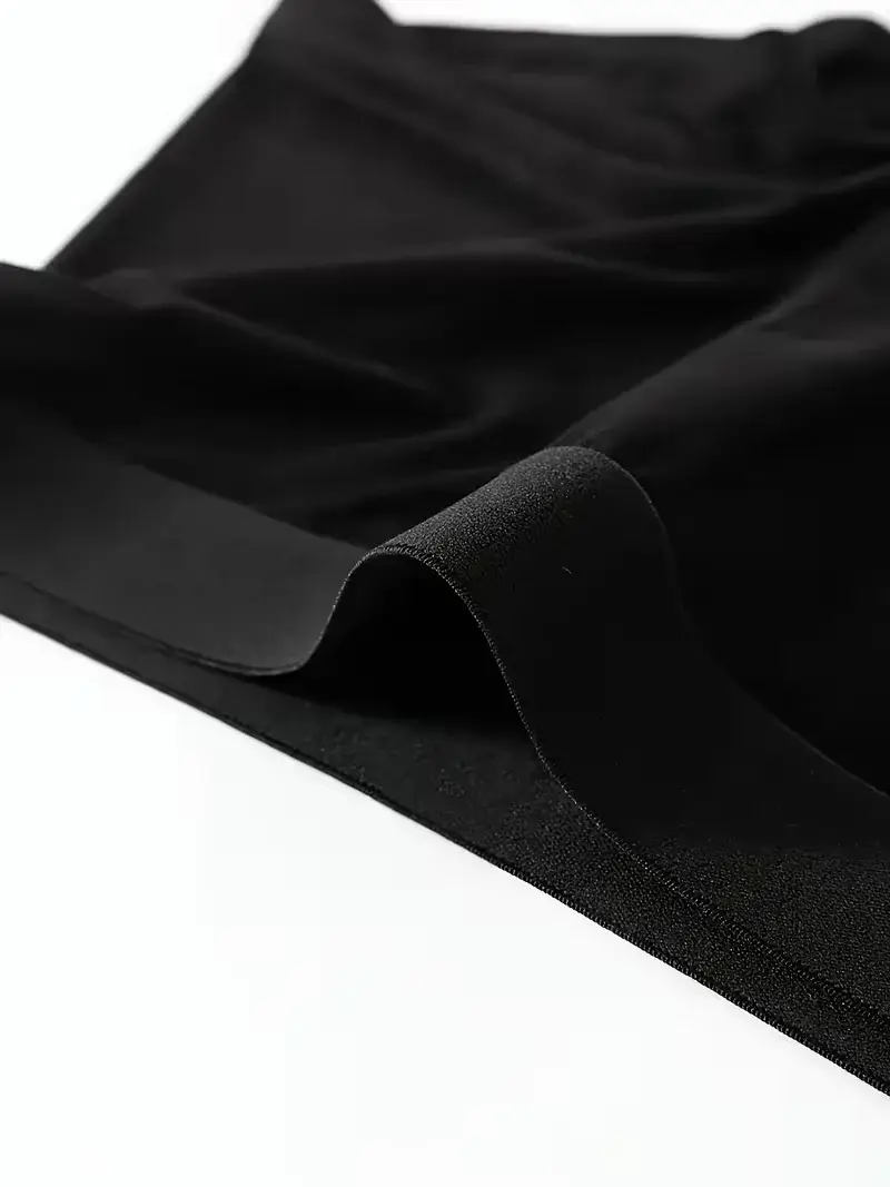 3Pieces Men's Bamboo Fiber Black Boxer Shorts Thin, Quick Drying Soft and Comfortable Men's Underwear Daily Casual Boxer Briefs