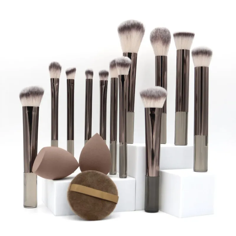 Professional Makeup Brush Double Head Foundation Powder Concealer Makeup Brush Soft Fiber Hair Cosmetic Beauty Tools