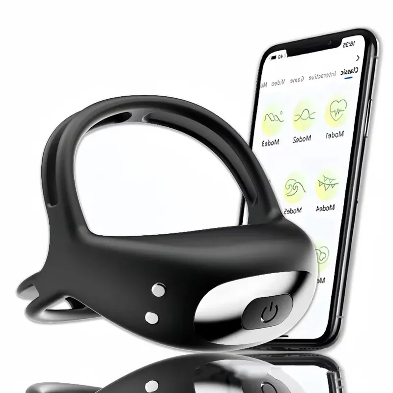 APP Penis Cock Ring Male Wireless Remote Control Male Ejaculation Delay Stimulator Anal Butt Plug Adult Sex Toy para sa Mga Mag-asawa
