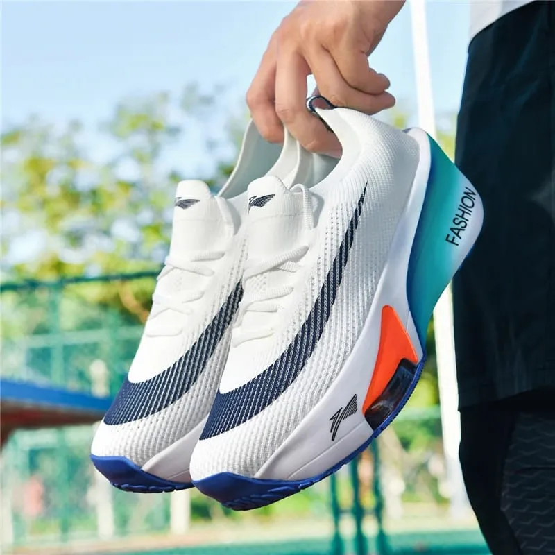 Men's Shoes Air Cushion Runner Trainers Tenis Plate Sports Running Shoes Women Comfortable Athletic Speciality Marathon Sneakers