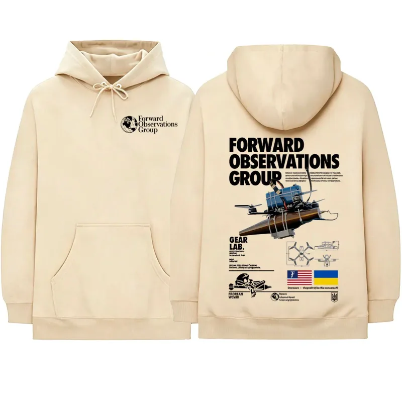 Forward Observations Group Hoodies Men Women Clothing Fashion Casual Oversized Long Sleeves Hooded Sweatshirts Hoodie Streetwear