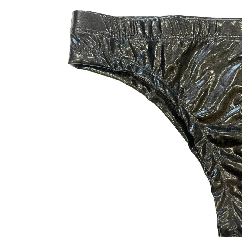 1Pc men's PU leather triangle underwear, sexy triangle underwear, boxing fitness, suitable for costume parties, sweet gift 3256811476168708