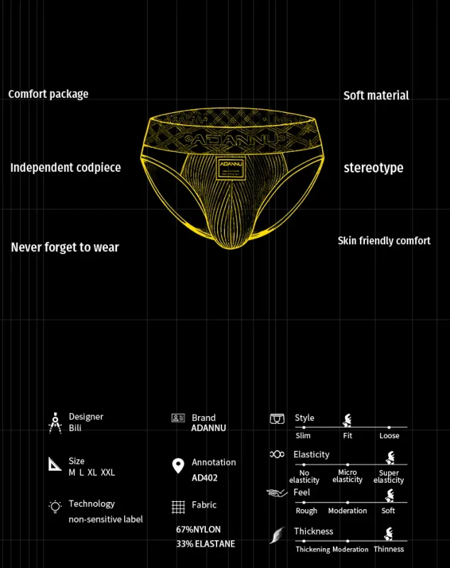 Luxury Ice Silk Men's Underwear with Gold Thread Embroidery Waistband Ultra-Thin Transparent Mesh Quick-drying Briefs for Men